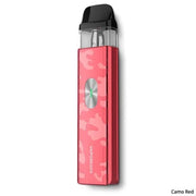 Vaporesso XROS 4 Mini Pods Kit in Camo Red – compact and stylish vape device with a draw-activated design, and consistent flavor delivery using COREX heating technology.